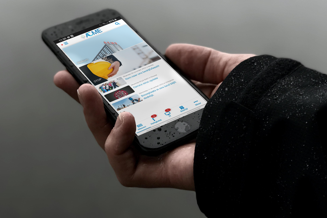 EXB mobiele app EXB mobiele app